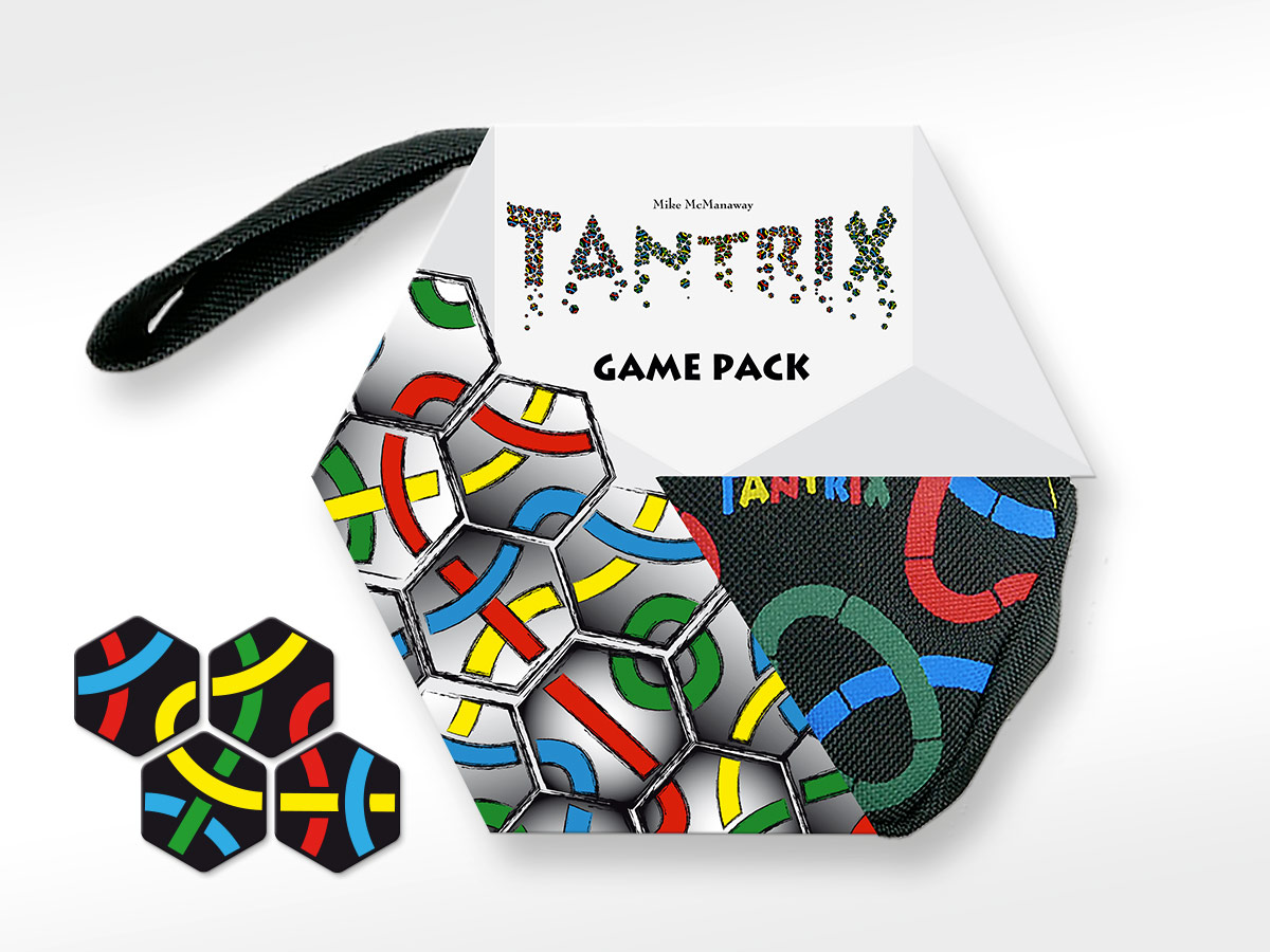 Tantrix Game Pack Strategiespiel und Puzzle Schwarze Spielsteine